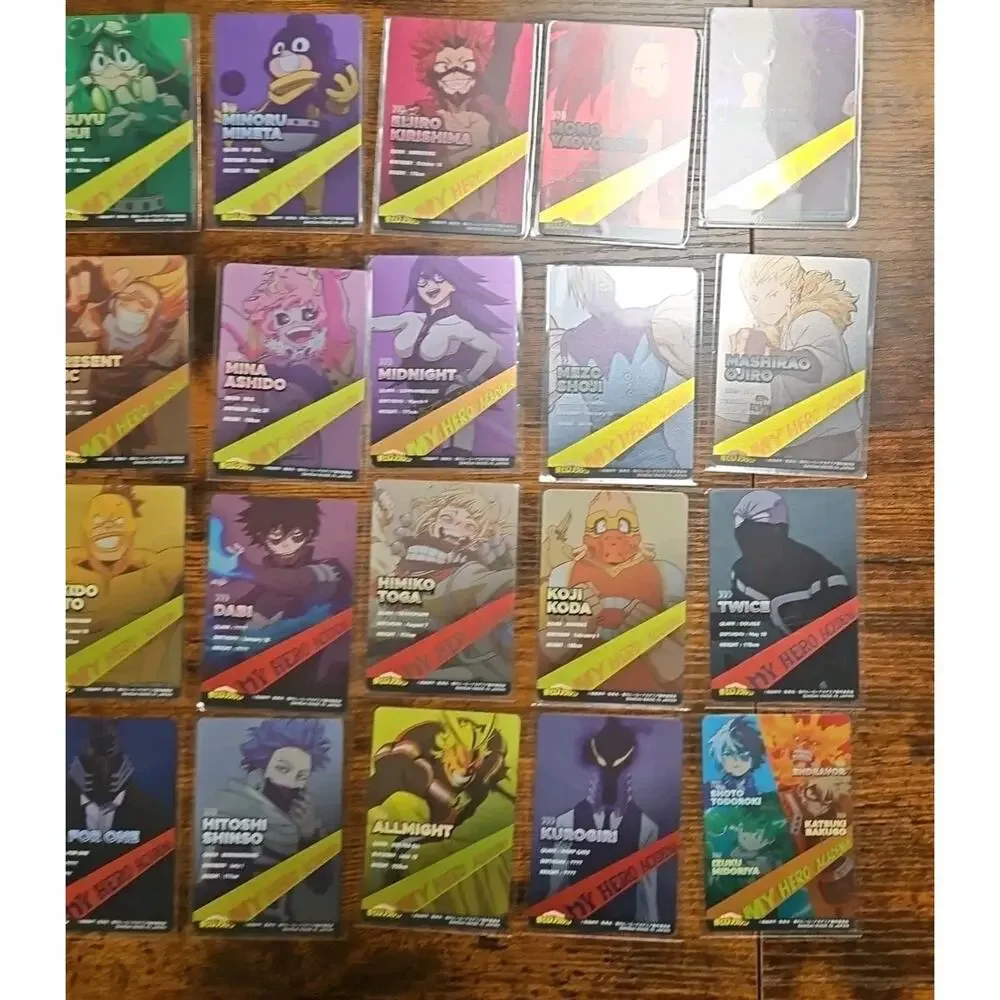 BANDAI My Hero Academia Hero Info Card Collection Complete‎ Set Of 44 Cards